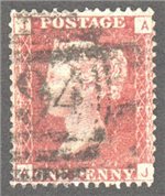 Great Britain Scott 33 Used Plate 146 - AJ